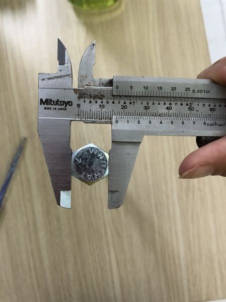 Vít phong M10 đầu lục giác ngoài, màu trắng-ZP1080