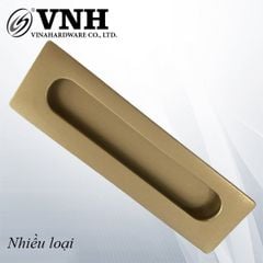 Tay nắm âm 128mm, hợp kim kẽm, mạ vàng đồng Vinahardware - VNH001VD-VNH001VD
