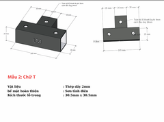 Pat (bas) sắt, sơn đen mờ Vinahardware - VNH69352B