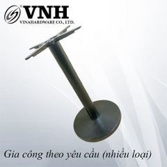 Chân bàn cafe đế mâm tròn, sơn đen mờ tĩnh điện - VNH450B