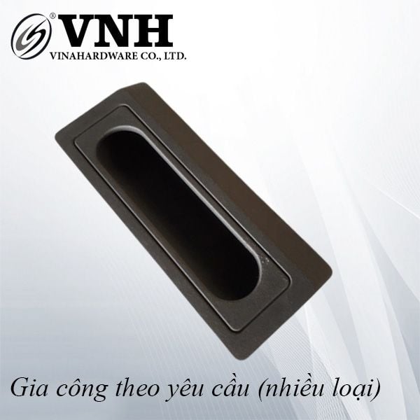 Tay Nắm Âm Nhựa Màu Xám 96mm – Mã 1326.4.04324