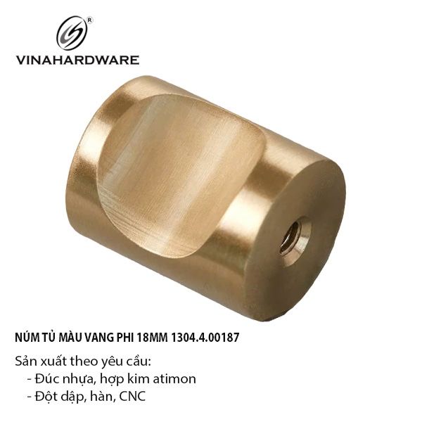 Núm Tủ Gù Nhôm Tròn 1304.4.15784 – Nhỏ Gọn – Dễ Lắp