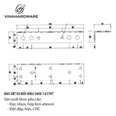 Pat (bas) sắt Vinahardware, xi bảy màu - VNH182402Z23