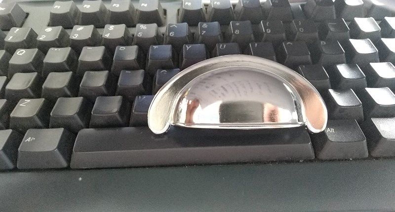 Tay nắm sò, nikel bóng, 73mm Vinahardware- HD0029