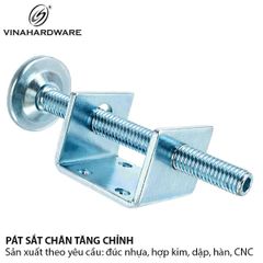 Bộ tăng chỉnh M10 khóa lục giác kèm pat chữ U dày 3mm