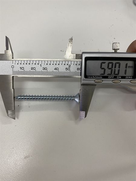 Vít đầu bằng răng nhuyễn M6, màu trắng-ZS625SN