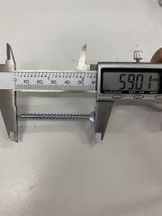 Vít đầu bằng răng nhuyễn M6, màu trắng-ZS625SN