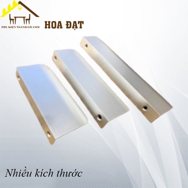 Tay nắm âm tủ nhôm,đầu bầu, màu bạc Vinahardware - HD07N96
