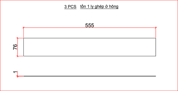 Sắt lá hông 555x76x0.7-SP800313