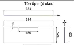 Sắt tấm 384x125x1mm, phôi - VNH2923342