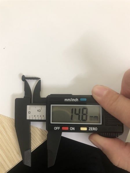 Vít đầu dù răng thưa M3, màu đen-SC315B28