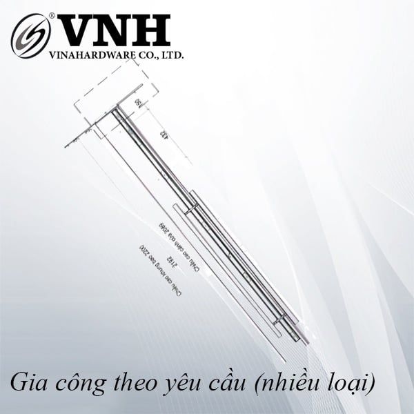 Tay nắm, inox 304 xước - VNH1200IN