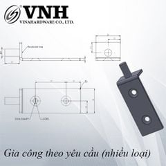 Pat (bas) sắt, màu trắng kẽm - VNH20237T