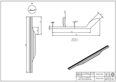 Tay nắm hợp kim nhôm nhẹ, màu đen Vinahardware -HD0401D800