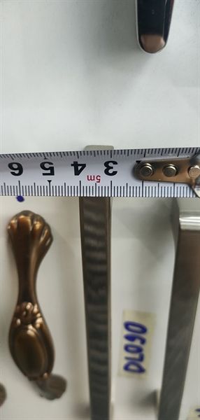 Tay nắm 160mm, hợp kim kẽm, màu trắng inox Vina - HD0402N160-HD0402N160