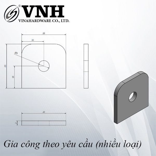 Pat (Bas) sắt, hàng phôi - VNH20202P