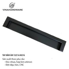 Tay nắm âm hợp kim nhôm, màu đen Vinahardware -HD0010B