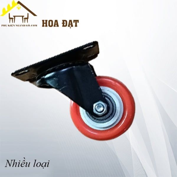 Bánh xe nhựa, không khóa, màu cam - CT4056KK