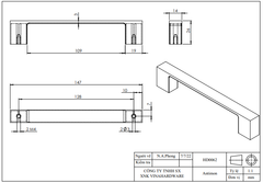 Tay nắm tủ 128mm VN1 - HD0062