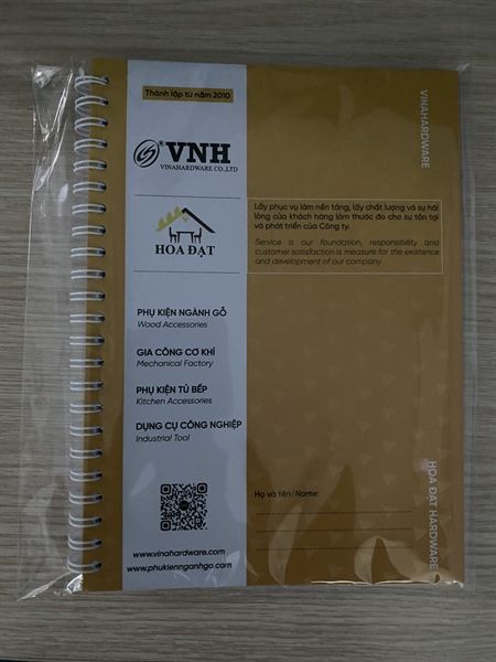 Sổ lò xo khắc Logo VNH - VNH01