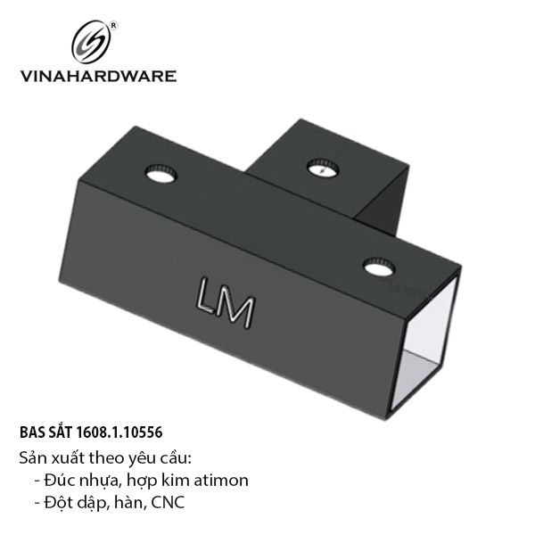 Pat (bas) sắt, sơn đen mờ Vinahardware - VNH69352B