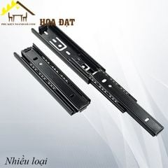 Ray bi 3 tầng, bản 35, màu đen KP ngăn hộc kéo