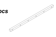 Vuông đặc, sơn đen mờ Vinahardware - VNH1212350B