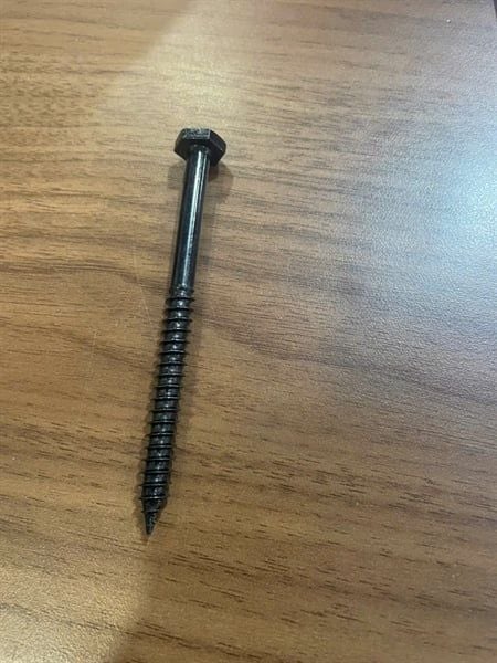 Vít phong M8 đầu lục giác ngoài, màu đen-ZP8100B