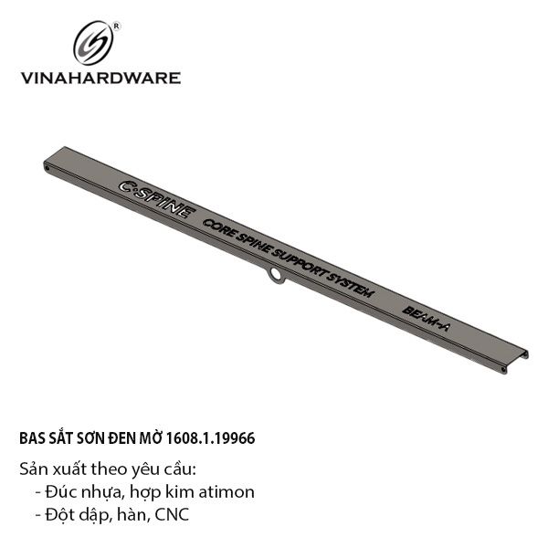 Pat (bas) sắt sơn đen mờ Vinahardware - VNH1500114B