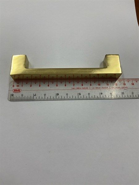 Tay nắm vàng đồng cao cấp tâm 108mm, L30xH25xW14mm - HD0130