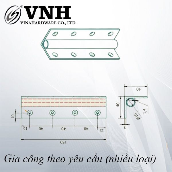 Pat (bas) ke sắt, sơn đen mờ - VNH150403