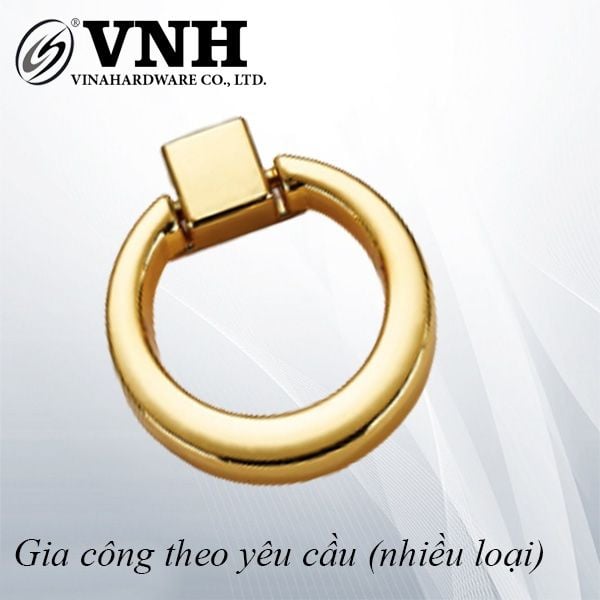Tay nắm khoen phi 41mm, màu vàng Vinahardware - HD0041V