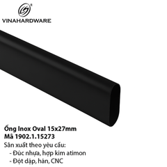 Ống Oval Sơn Tĩnh Điện Đen – Mã 1902.1.15274