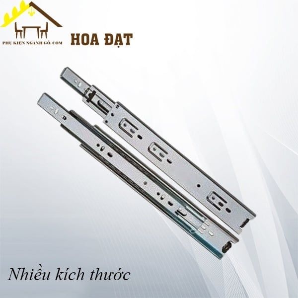 Ray bi 3 tầng, bản 35, màu trắng HMR ngăn hộc kéo