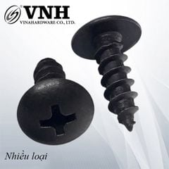 Vít gỗ đầu tròn M3, màu đen - ZS37B