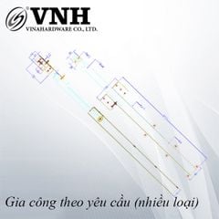 Ray trượt bàn bằng sắt, sơn đen mờ Vinahardware