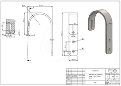 Pát Móc Sắt 1608.1.00115 – Giải pháp treo chắc chắn cho nội thất & ngoài trời