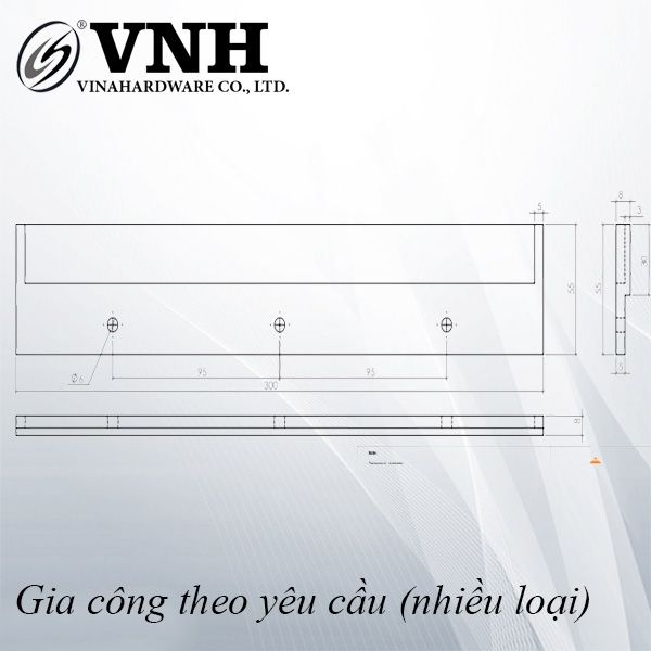 Pat (bas) sắt treo tường, sơn trắng - VNH250556