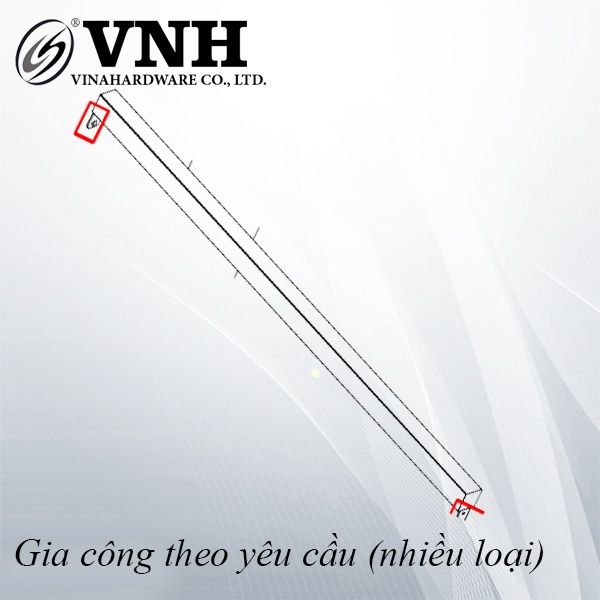 Thanh sắt, sơn trắng tĩnh điện - VNH8043001T