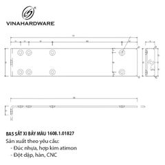Pat (bas) sắt Vinahardware, xi bảy màu - VNH182402Z23