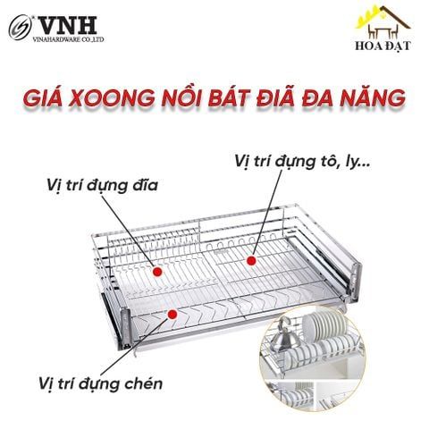 Giá xoong nồi bát đĩa đa năng inox 304 - Mã 4100.2.06003