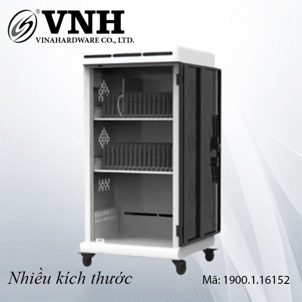 Tủ sắt hai tầng thiết kế sạc máy tính bảng, có ngăn chứa tầng dưới Vinahardware - VNH092261
