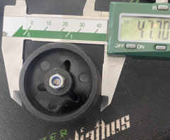 Bánh xe nhưa phi 50mm, bánh dày 18mm Vinahardware - BXN5018