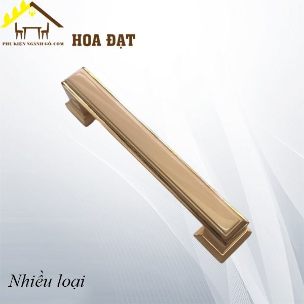 Tay nắm bản vuông, màu vàng bóng - HD0097V128