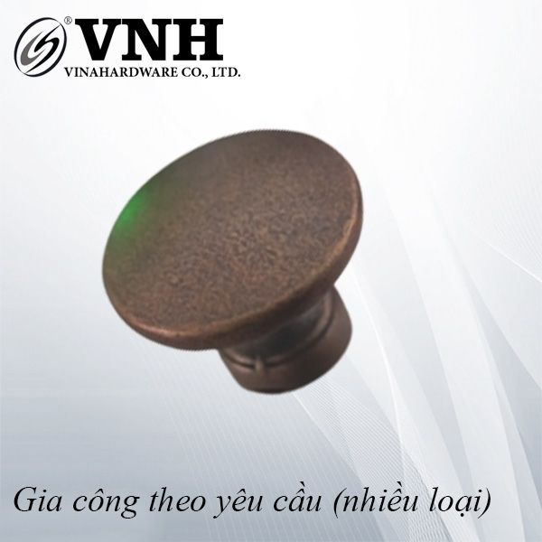 Núm Tay Nắm Tủ Màu Soltic Ánh Kim – Mã 1300.3.00702 – Kích Thước Ø25x25mm