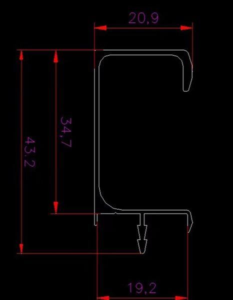 Tay nắm nhôm 3000mm, màu vàng Vinahardware- HD0936V3000