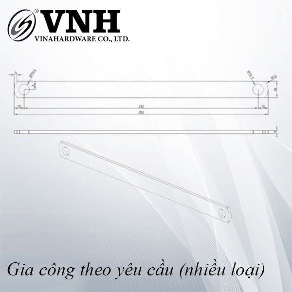 Thanh la, chất liệu đồng thau - VNH162523