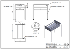 Khung Bàn Học Sinh Điều Chỉnh Chiều Cao – Mã 2300.1.40656
