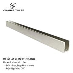 Ray nhôm cửa lùa UI màu trắng, loại mỏng Vinahardware