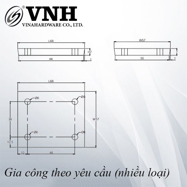 Pat (bas) sắt, hàng phôi - VNH685708P